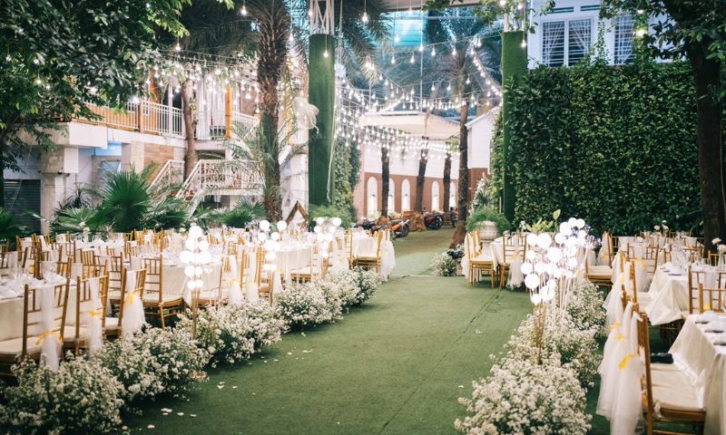 Nhà hàng tiệc cưới Đồng Xanh với không gian rộng rãi